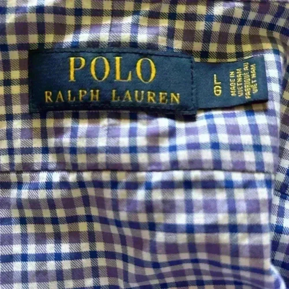 Polo Ralph Lauren Men’s Classic Fit Gingham Oxford Shirt. Large. Preowned.